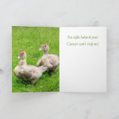 Voor mijn Zuster Cancer Support Ducking Kaart (Binnen)