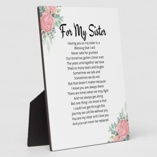 Voor mijn zuster fotoplaat (Zijkant)