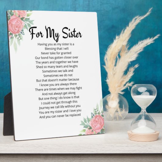 Voor mijn zuster fotoplaat (Zijkant)