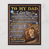 Voor m'n leeuwen, pap, gift Idee Flyer (Voorkant)