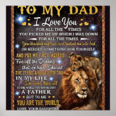 Voor m'n leeuwen, pap, gift Idee Poster (Voorkant)