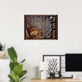 Voor m'n leeuwen, pap, gift Idee Poster (Thuiskantoor)