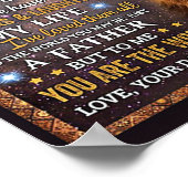 Voor m'n leeuwen, pap, gift Idee Poster (Hoek)