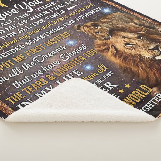 Voor m'n leeuwen, pap, gift Idee Sherpa Deken (3/4)