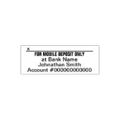 Voor mobiele aanbetaling alleen bank app handteken  zelfinktende stempel (Design)