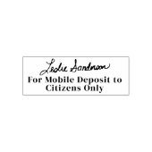 Voor mobiele aanbetaling! Signature Self Inking St Zelfinktende Stempel (Design)