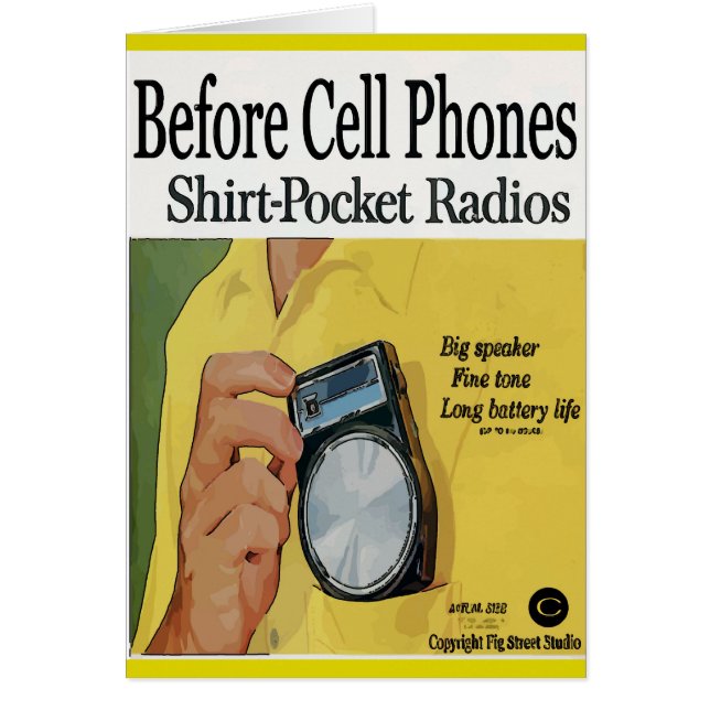 Voor mobiele telefoon, transistor Radios (Voorkant)