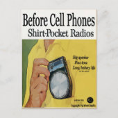 Voor mobiele telefoon, transistor Radios Briefkaart (Voorkant)