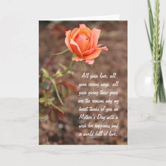 Voor moeder Happy Moederdag Kaart (Voorkant)