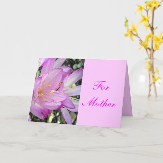 Voor Moeder Kaart (Gele Bloem)