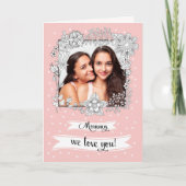 Voor Moeder op Moederdag. Aangepaste fotokaart Kaart (Voorkant)
