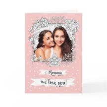 Voor Moeder op Moederdag. Aangepaste fotokaart