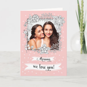 Voor Moeder op Moederdag. Aangepaste fotokaart Kaart