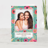 Voor Moeder op Moederdag. Aangepaste fotokaart Kaart (Voorkant)