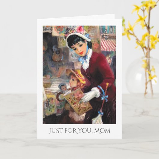 Voor moeder op Moederdag  kunst Kaart (Gele Bloem)