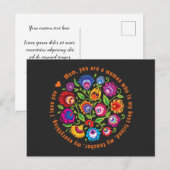 Voor moeder Poolse folklore-samenstelling Briefkaart (Voorkant / Achterkant)