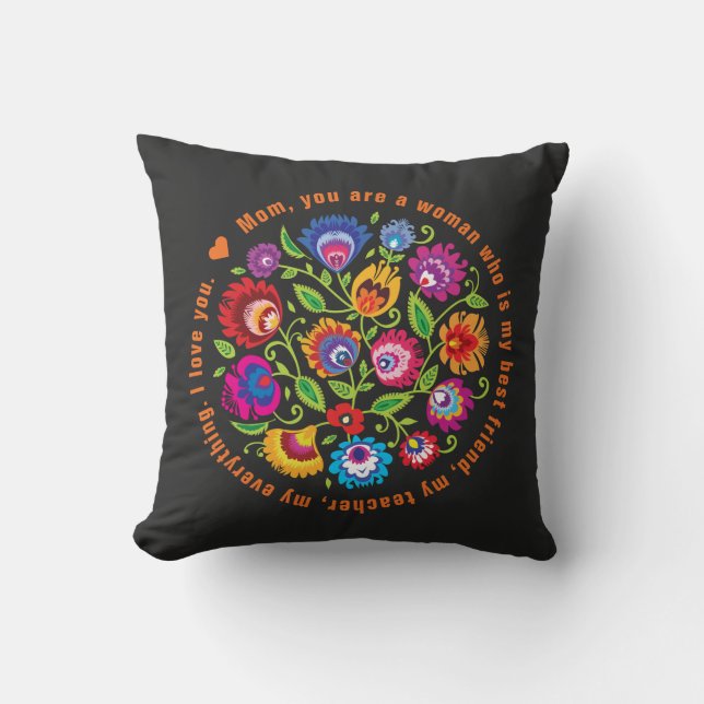 Voor moeder Poolse folklore-samenstelling Kussen (Voorkant)