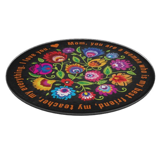 Voor moeder Poolse folklore-samenstelling Snijplank (Hoek)