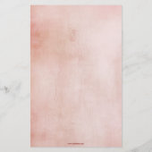 Voor moeder vlinder hartvormige bladeren boeket briefpapier (Achterkant)