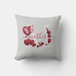 Voor moeder vlinder hartvormige bladeren boeket kussen