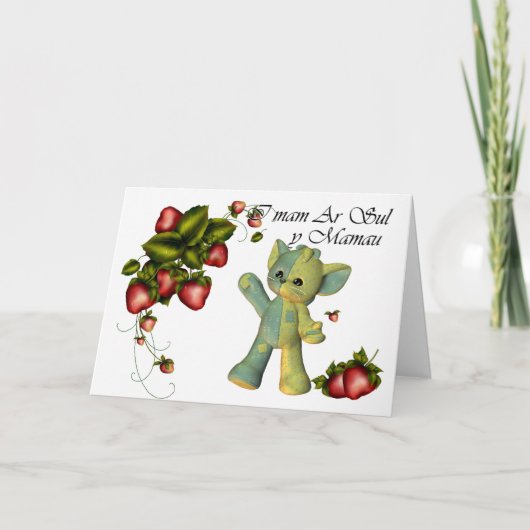 Voor Moederdag, I mam AR Sul y Mamau, Welse Langu Kaart (Voorkant)