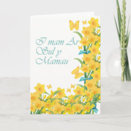 Voor Moederdag, I mam AR Sul y Mamau, Welse Langu Kaart