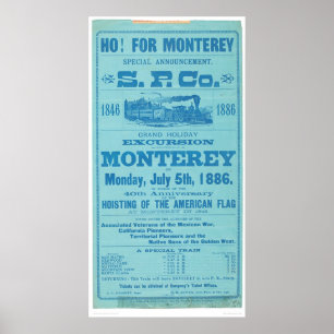 Voor Monterey dus. Pacifische reclame (1652A) Poster