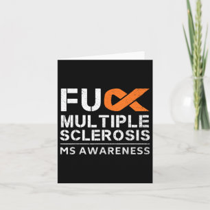 Voor multiple sclerose MS Awareness Support Ribbon Kaart