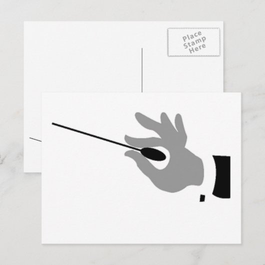 Voor muziekopdragers! briefkaart (Voorkant / Achterkant)