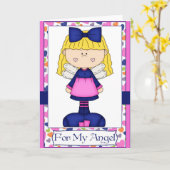 Voor My Angel - Birthday Kaart (Gele Bloem)