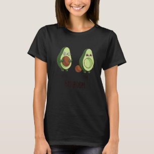 Voor Na Badkamer Avocado Liefhebbers Cool Schattig T-shirt