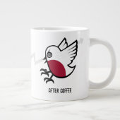 Voor & Na Koffie Zombie naar Frenzy Funny Robin Grote Koffiekop (Rechts)