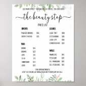 Voor Nagelstudio Prijslijst Poster (Voorkant)