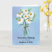 Voor Nephew en Jubileum weduwen Kaart (Gele Bloem)