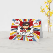 voor Nephew Get Well Boy Superheld Comic Book Kaart (Gele Bloem)