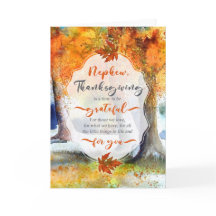 voor Nephew Thanksgiving najaar Waterverf Grateful