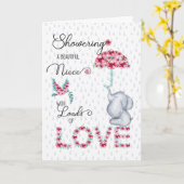 voor Niece Moederdag die je met liefde laat schrik Kaart (Gele Bloem)