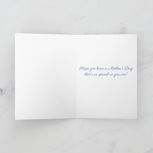 Voor Niece op Moederdag Vloertuin Kaart (Binnen)