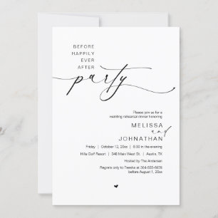 Voor nog lang en gelukkig na het feest, repetitie  kaart