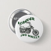 Voor nog twee wieltjes - fietser ronde button 5,7 cm (Voorkant /achterkant)