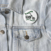 Voor nog twee wieltjes - fietser ronde button 5,7 cm (In situ)