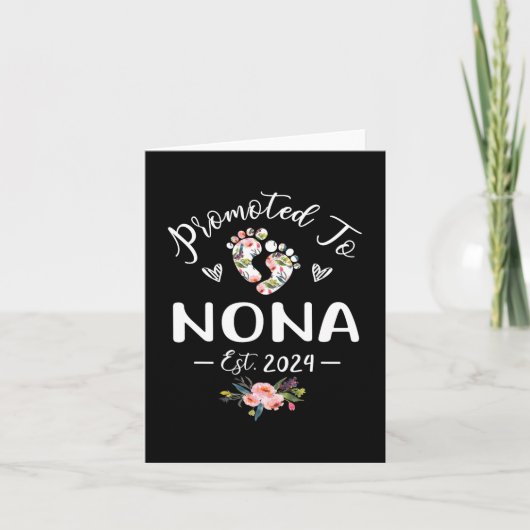 Voor Nona Est 2024 Bloem Moederdag  Kaart (Voorkant)