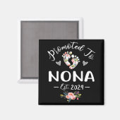 Voor Nona Est 2024 Bloem Moederdag Magneet (Voorkant / Achterkant)