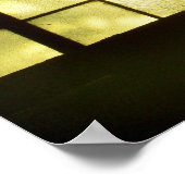 "Voor nu zien we door een donker glas Poster" Poster (Hoek)