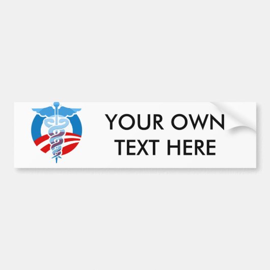 Voor Obama Care Bumpersticker (Voorkant)