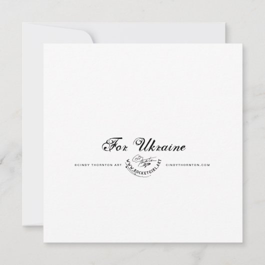 Voor Oekraïne - Mini Print (Achterkant)