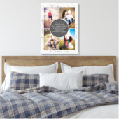 voor Oma 4 Foto Naam en Bericht Aandenken Canvas Afdruk (Insitu (Slaapkamer))