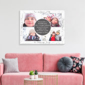 voor Oma 4 Foto Naam en Bericht Lieve Herinnering Canvas Afdruk (Insitu (Woonkamer))