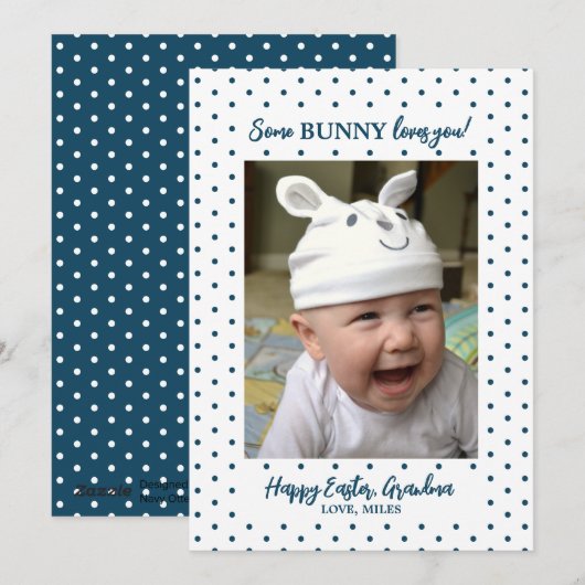 Voor oma Happy Pasen foto Feestdagenkaart (Voorkant / Achterkant)