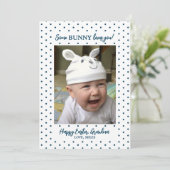 Voor oma Happy Pasen foto Feestdagenkaart (Staand voorkant)